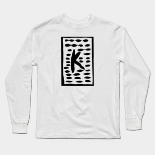 the letter K of the alphabet Long Sleeve T-Shirt